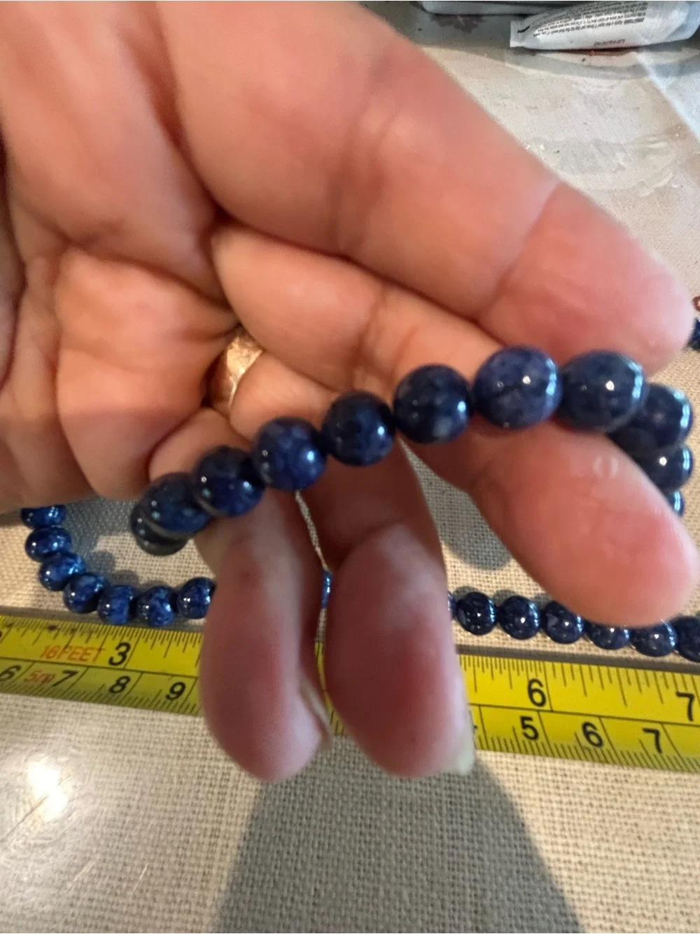 Authentic Lapislazuli  Necklace - Elegant Women's Accessory